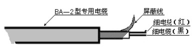 超聲波管道液位計(jì)電纜線示意圖