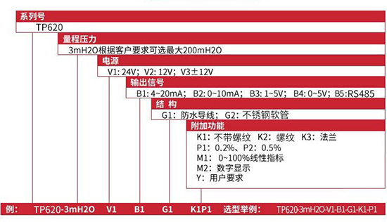 顯示型投入式液位計規(guī)格選型表