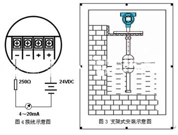 污水用浮球液位計(jì)接線圖